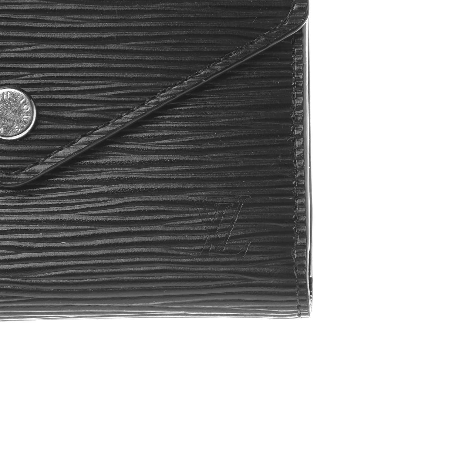 Louis Vuitton Epi Victorine Wallet Black 7 of 9