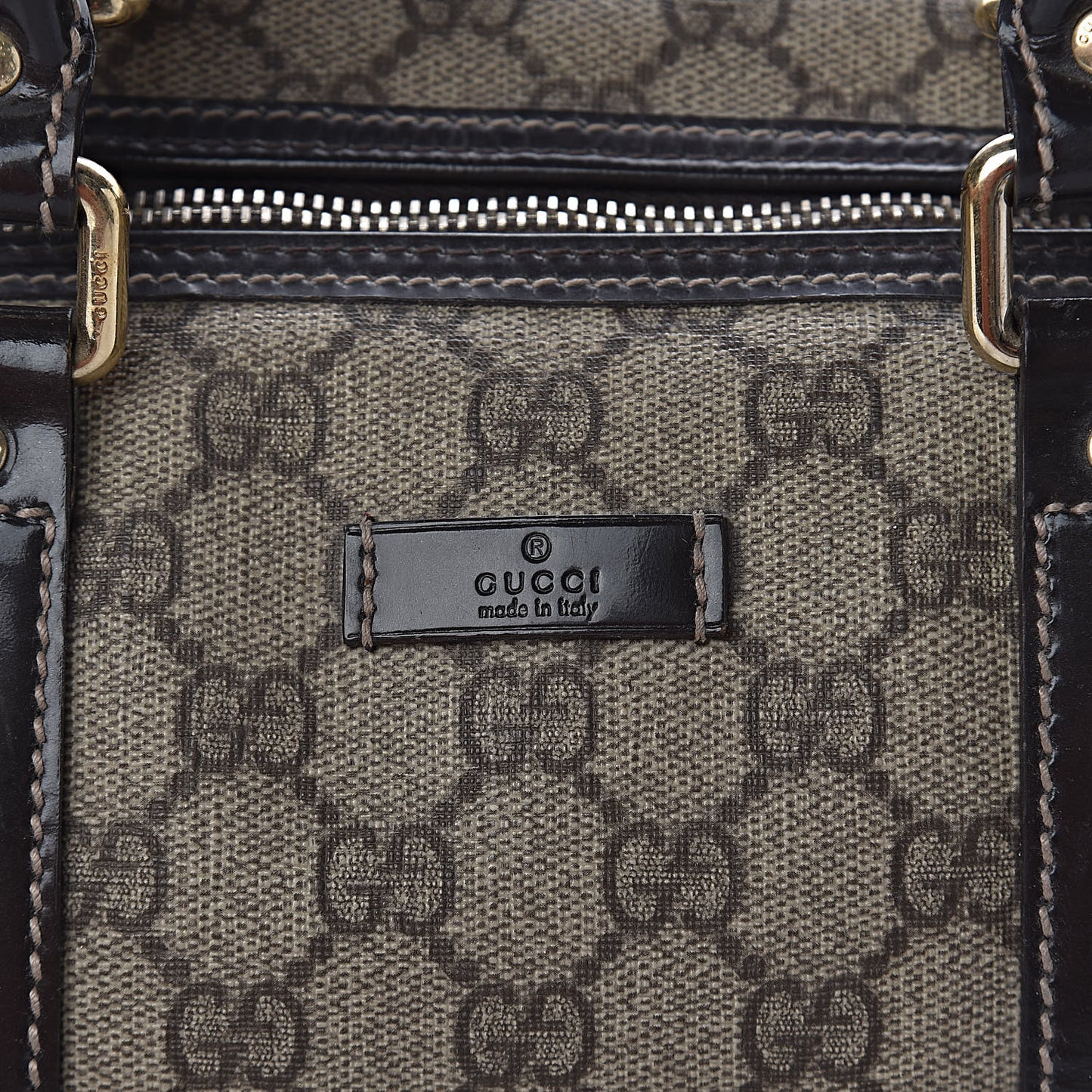 GG Plus Monogram Medium Joy Boston Dark Brown