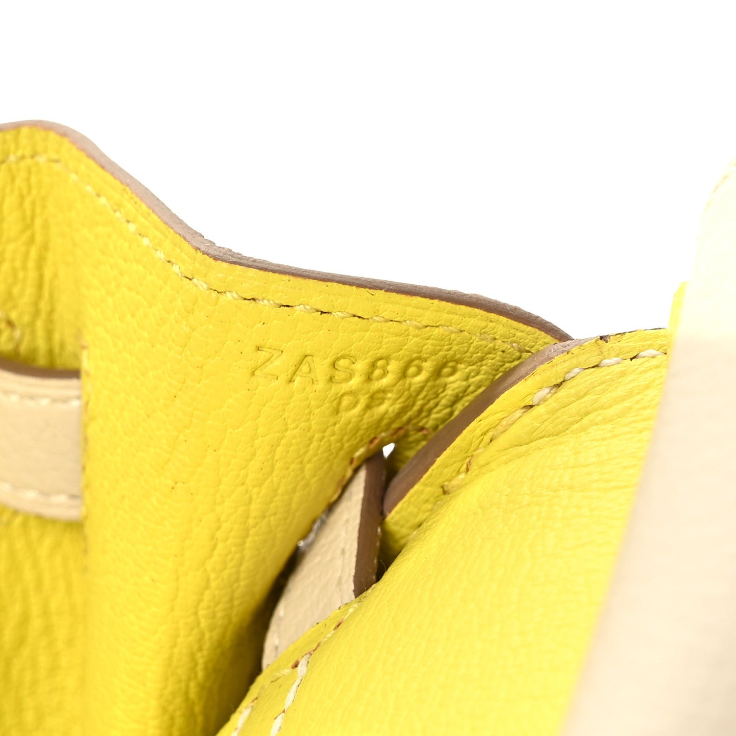 Togo Horseshoe Birkin 25 Craie Lime