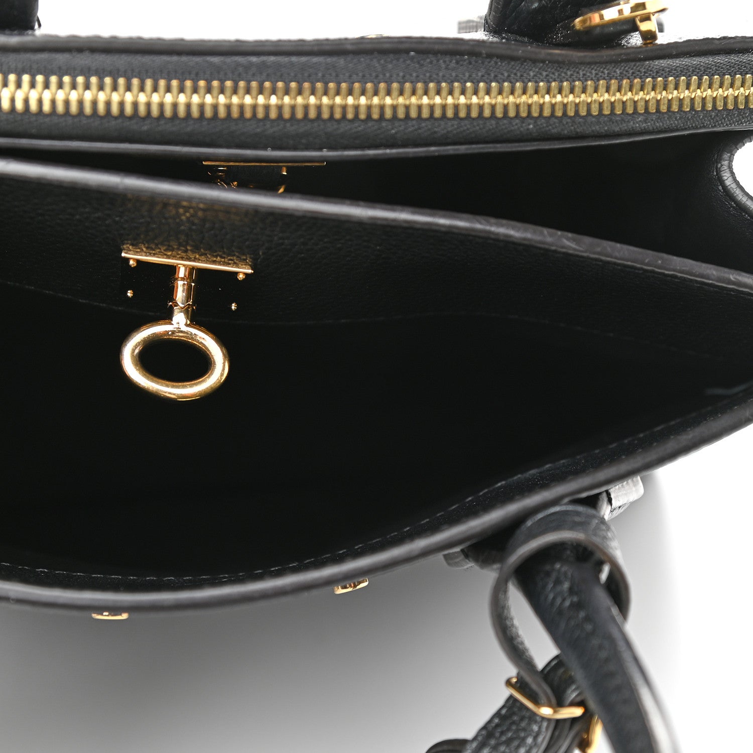 Louis Vuitton Calfskin City Steamer MM Black 6 of 16