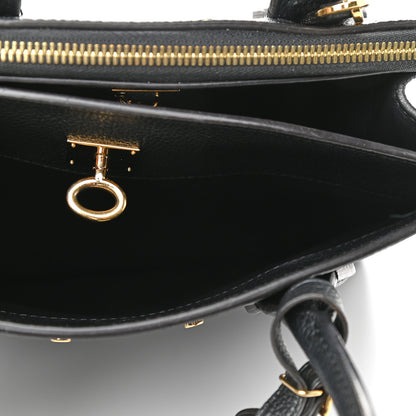 Louis Vuitton Calfskin City Steamer MM Black 6 of 16