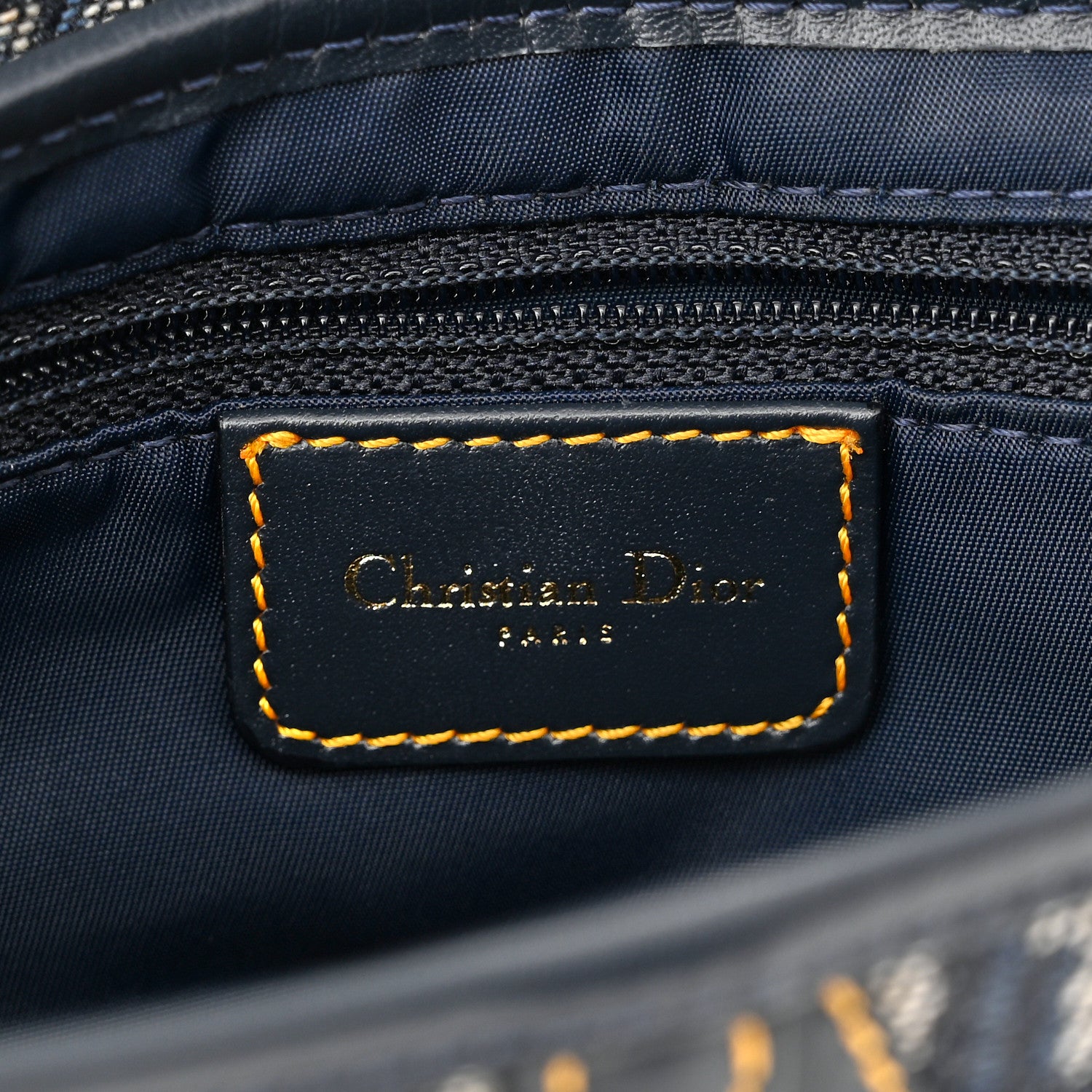 Christian Dior Monogram Saddle Bag Blue 6 of 10