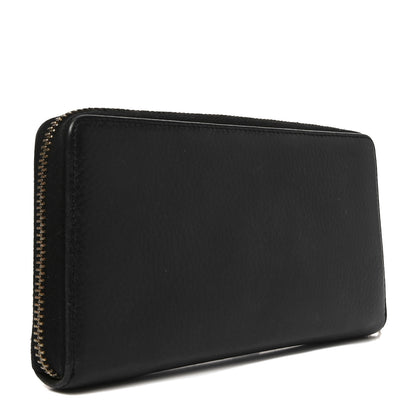 Gucci Pebbled Calfskin Soho Zip Around Wallet Black 3 of 8