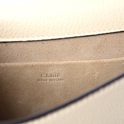 Chloe Calfskin Suede Medium Nile Bracelet Bag Off White 6 of 7