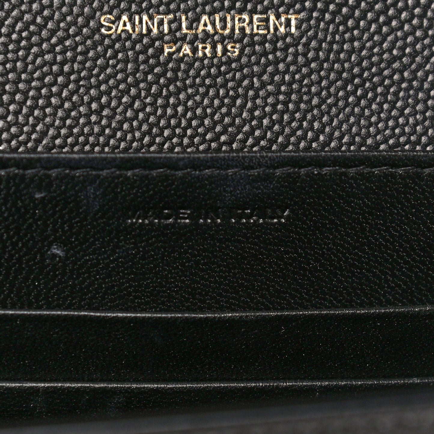 Grain De Poudre Monogram Cassandra Chain Wallet Black
