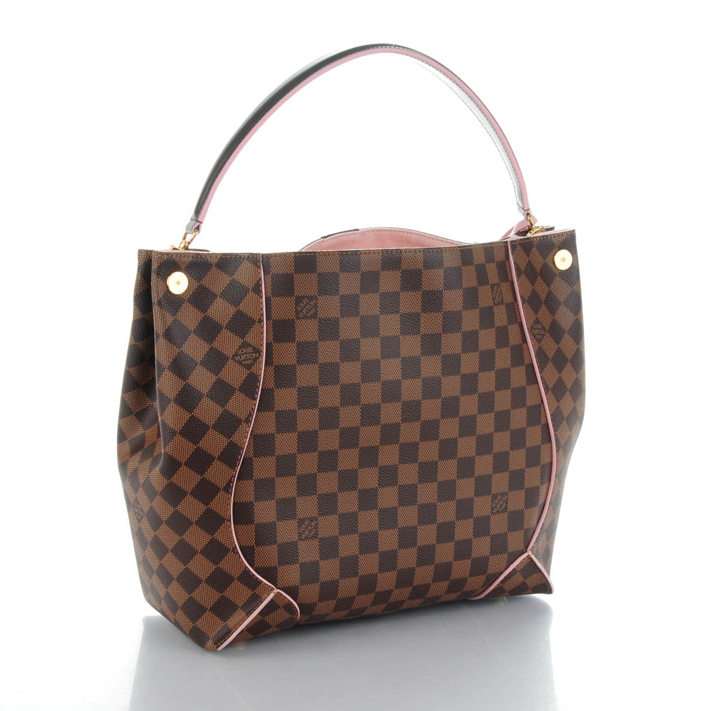 Damier Ebene Caissa Hobo Rose Ballerine
