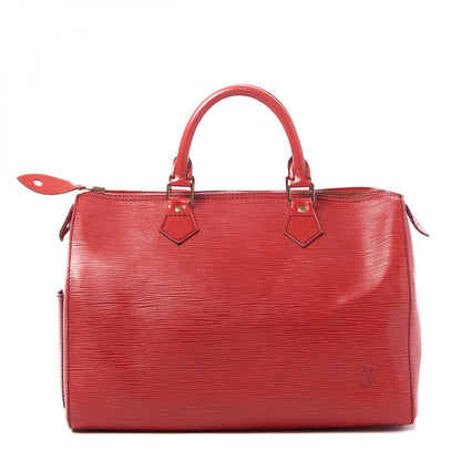Louis Vuitton Epi Speedy 30 Castillan Red 1 of 10