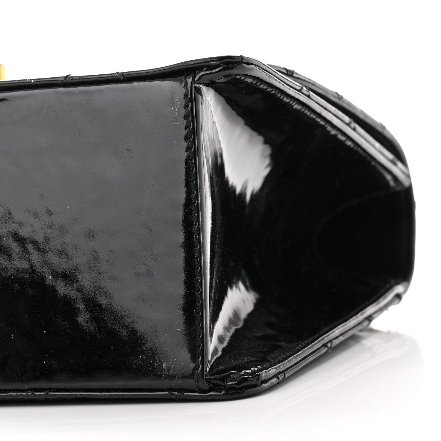 Chanel Patent Medium Kelly Flap Black 9 of 16