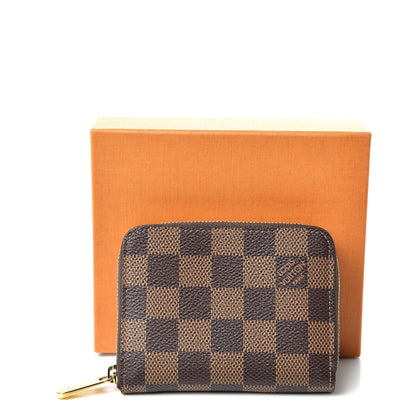 Louis Vuitton Damier Ebene Zippy Coin Purse Rose Ballerine 10 of 10