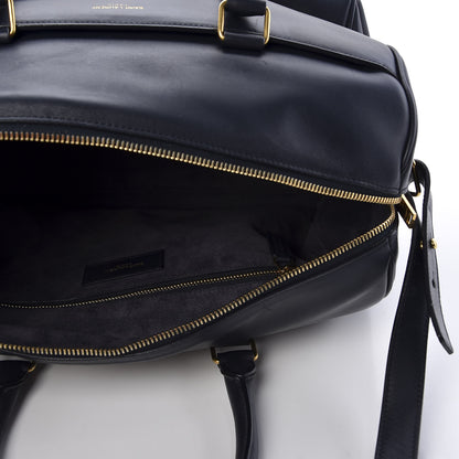Saint Laurent Calfskin Classic Duffle 6 Navy 4 of 9
