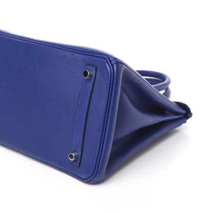 Hermes Taurillon Novillo Birkin 30 Bleu Electrique 9 of 10