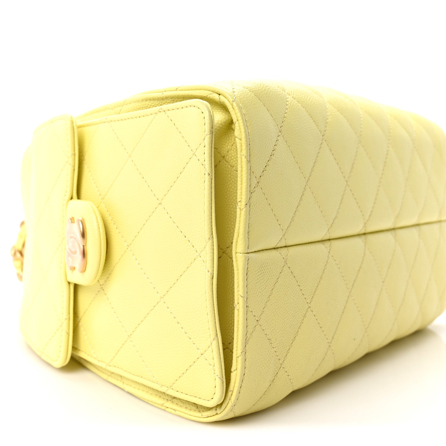 Chanel Caviar Quilted Small Chanel 25 Handbag Light Yellow 9 of 11