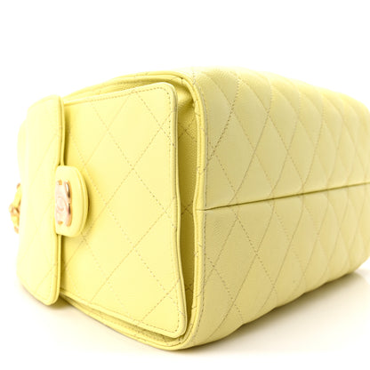 Chanel Caviar Quilted Small Chanel 25 Handbag Light Yellow 9 of 11
