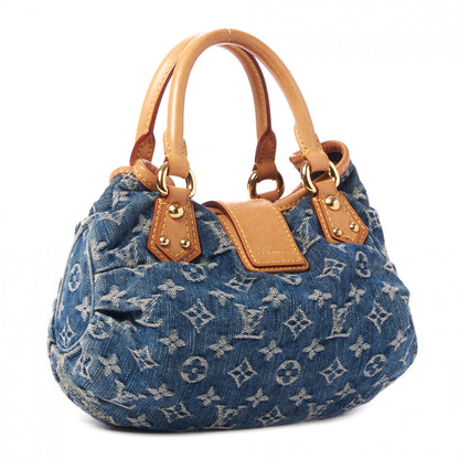 Louis Vuitton Monogram Denim Pleaty Blue 3 of 8