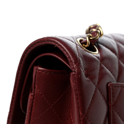 Chanel Caviar Quilted Small Double Flap Burgundy 13 of 13