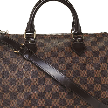 Louis Vuitton Damier Ebene Speedy Bandouliere 30 8 of 10
