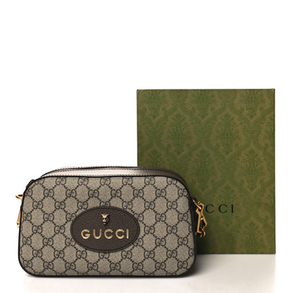 Gucci GG Supreme Monogram Web Neo Vintage Shoulder Bag Beige New Acero Crop 11 of 11