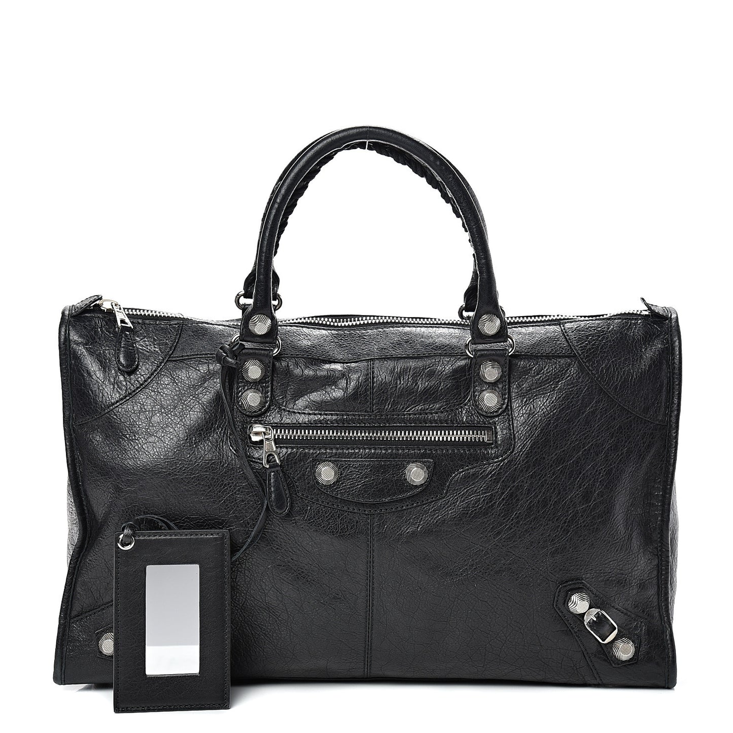 Agneau Giant 21 Silver Hardware Work Black