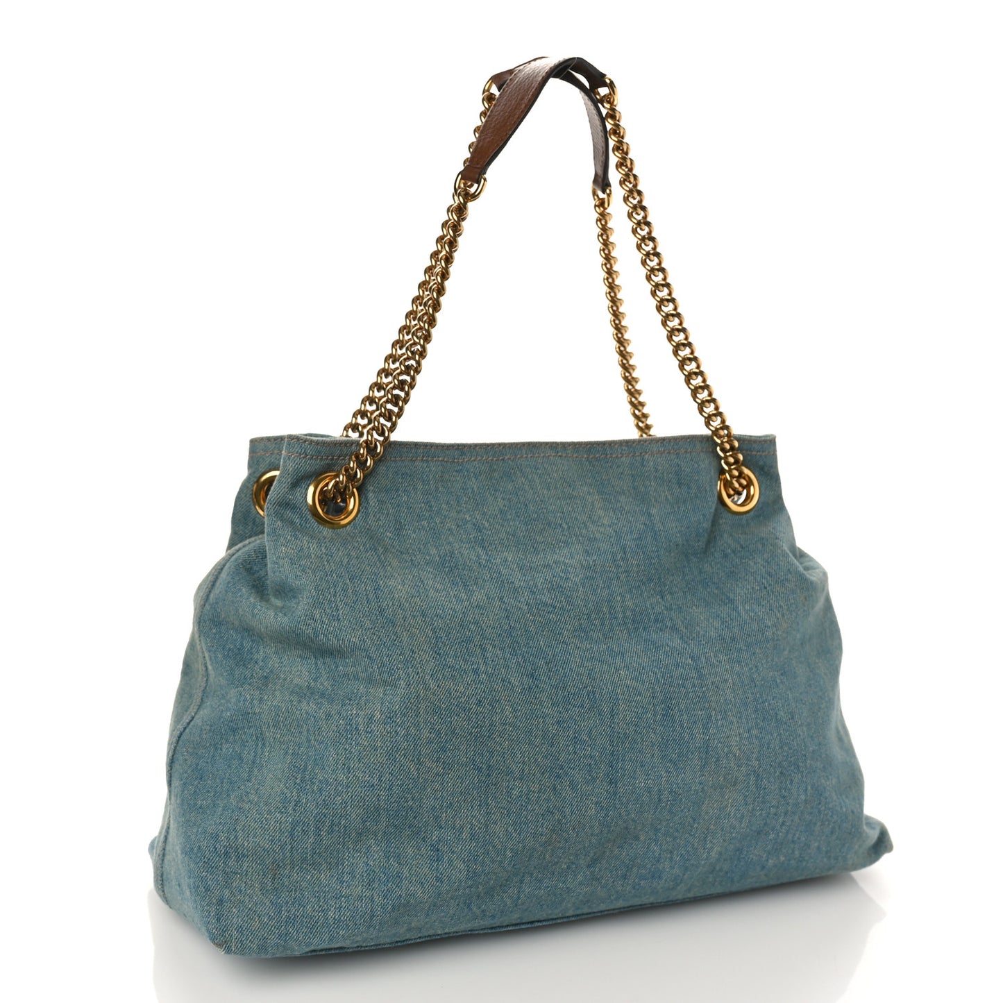 Denim Medium Soho Chain Shoulder Bag Blue