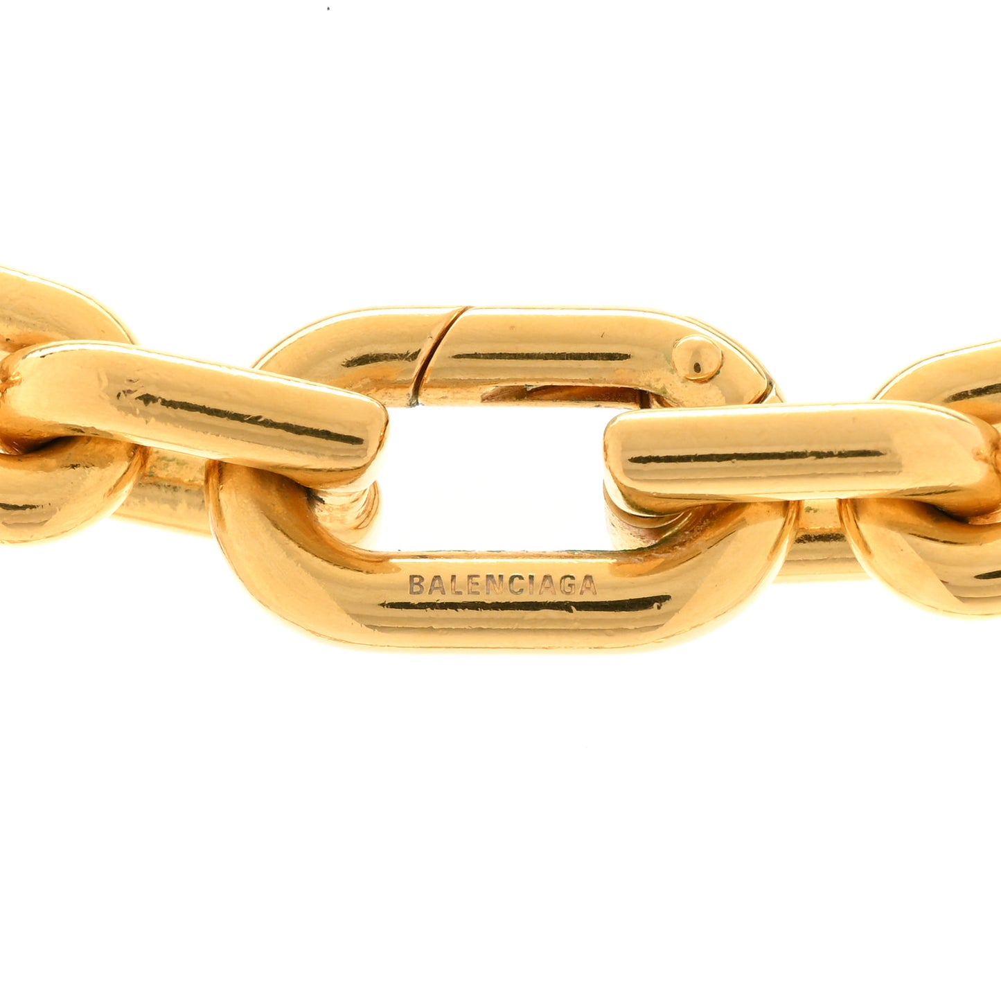 B Chain Necklace Gold