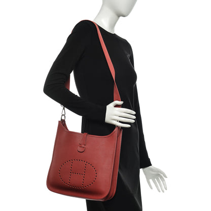 Hermes Togo Evelyne PM Rouge 2 of 7