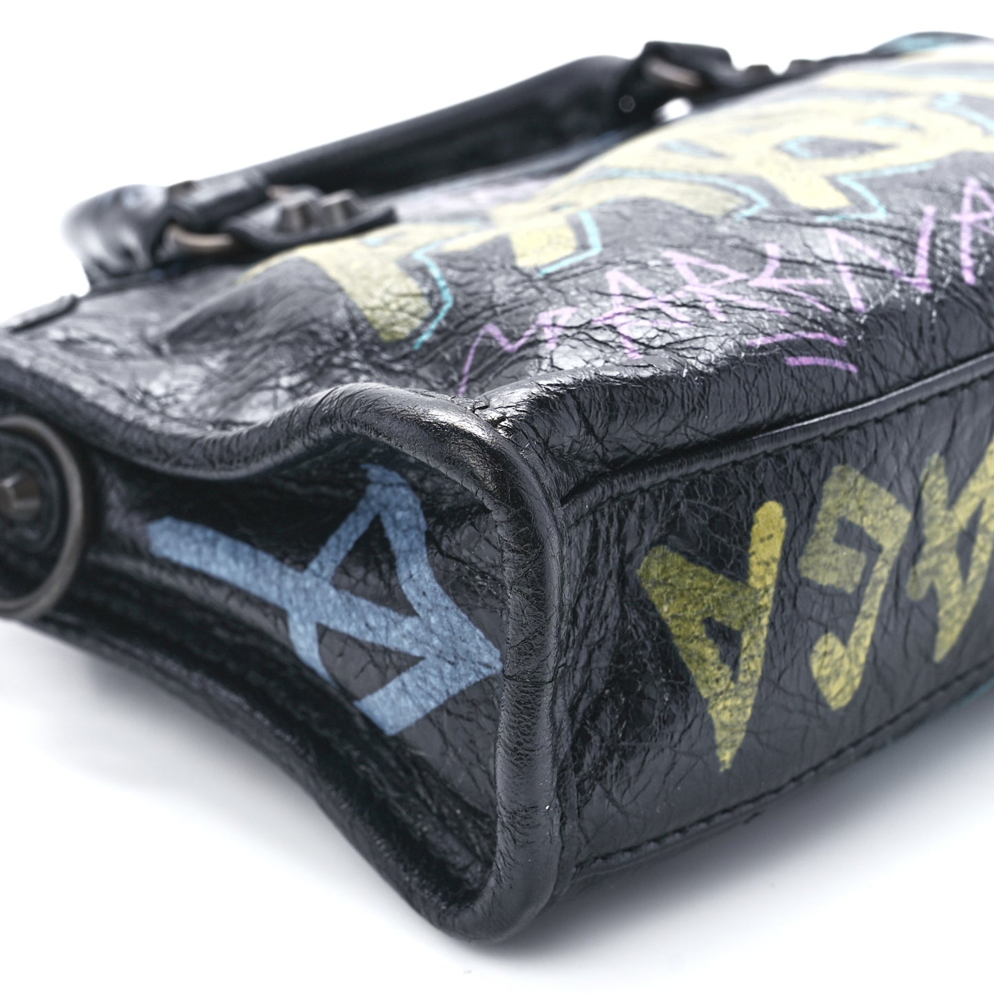 Agneau Graffiti Classic Hardware Nano City Black Multicolor