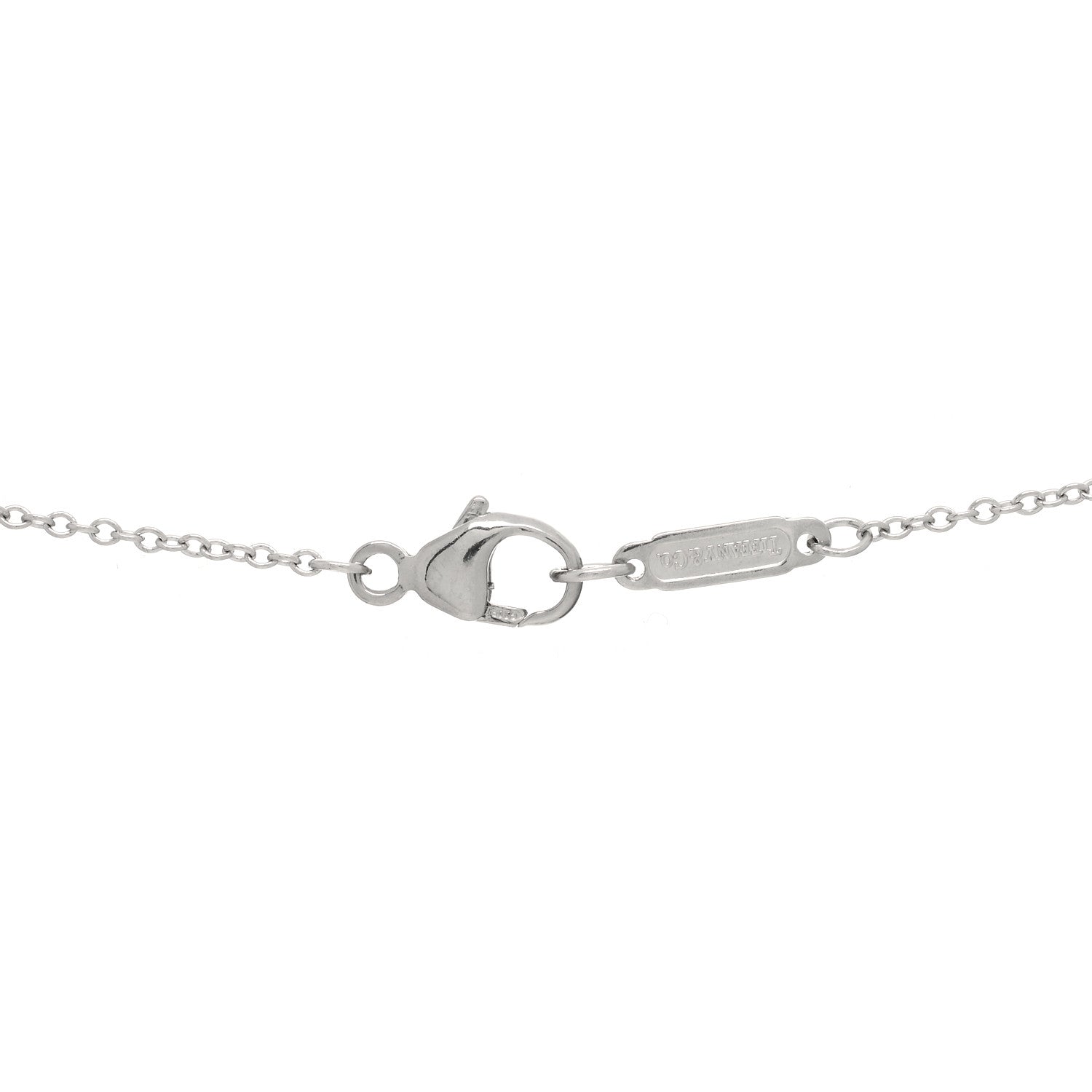 Tiffany Platinum Diamond Jazz Graduated Drop Pendant Necklace 4 of 5