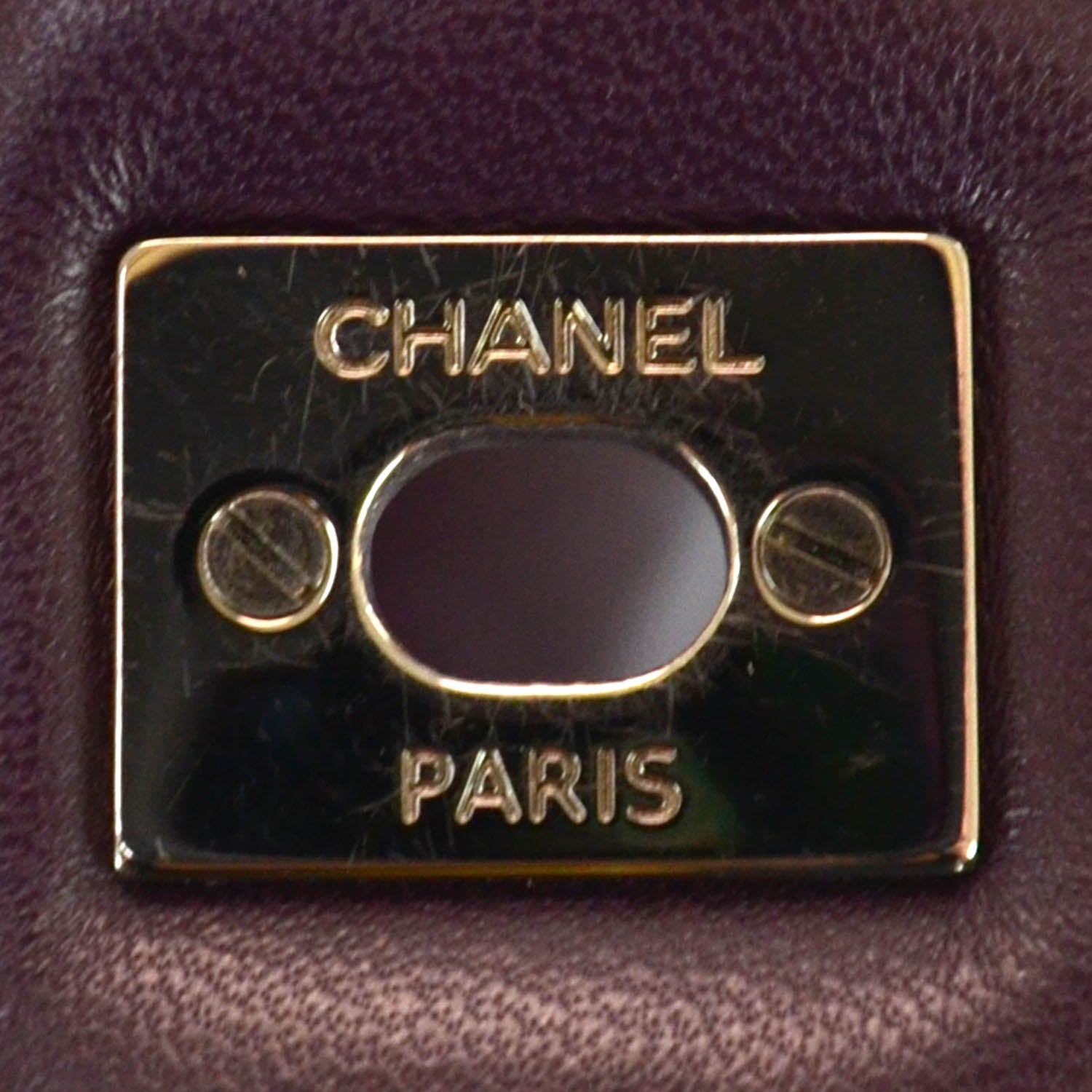 Chanel Lambskin Quilted Maxi Flap Plum 6 of 11