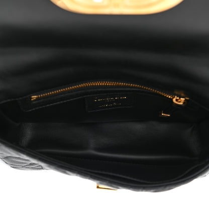 Christian Dior Calfskin Cannage Small Caro Bag Black 5 of 8