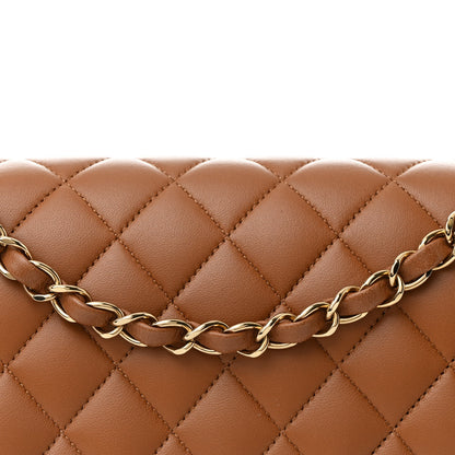 Chanel Lambskin Quilted Medium Double Flap Brown 8 of 11