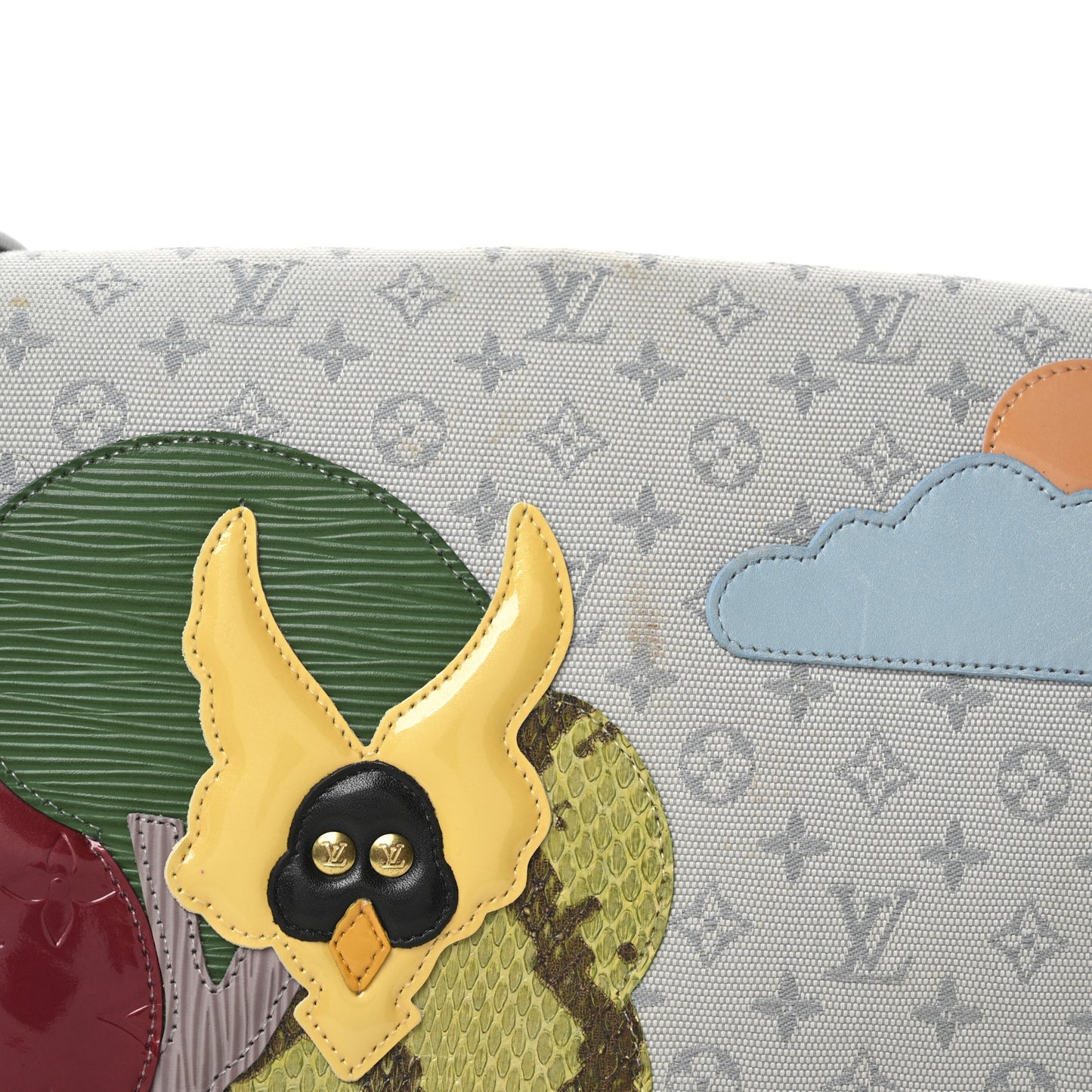 Mini Monogram Patchwork Conte De Fees Musette Grey