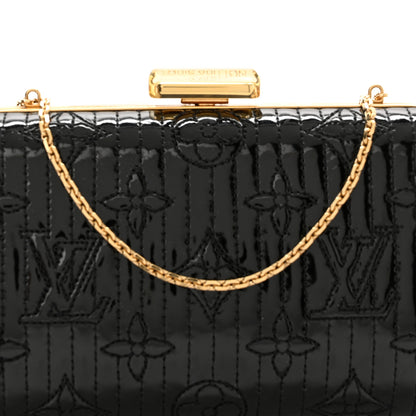 Louis Vuitton Vernis Monogram Motard Minaudiere Clutch Black 7 of 9