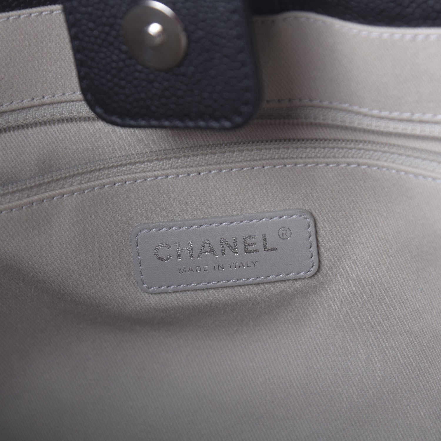 Chanel Glazed Calfskin Small Deauville Tote Black 8 of 11