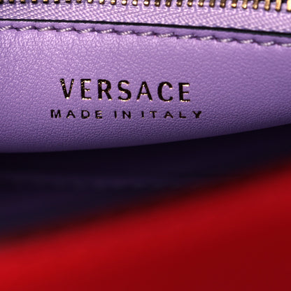 Versace Calfskin Medium La Medusa Top Handle Handbag Red 6 of 11