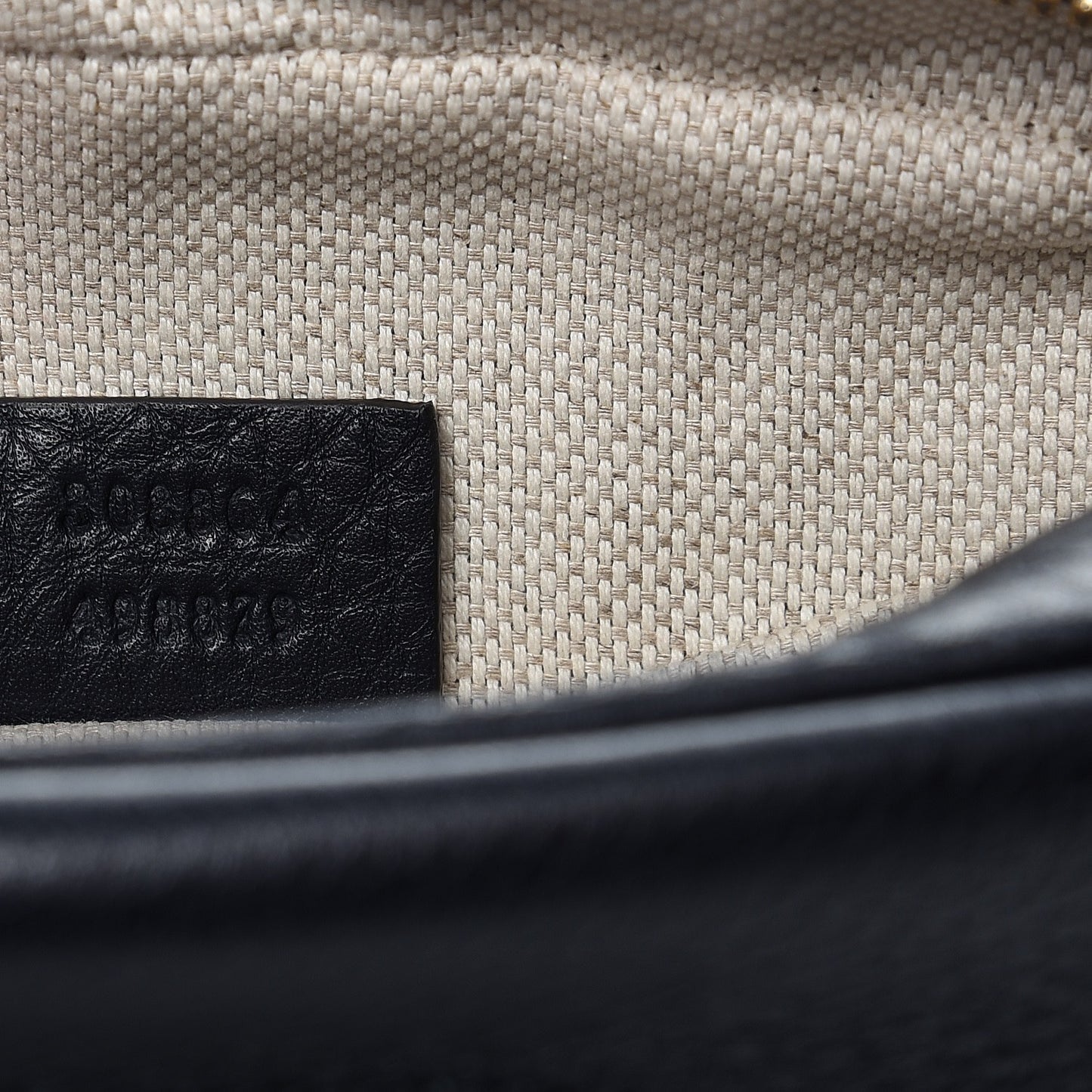 Pebbled Calfskin Small Soho Disco Bag Blue
