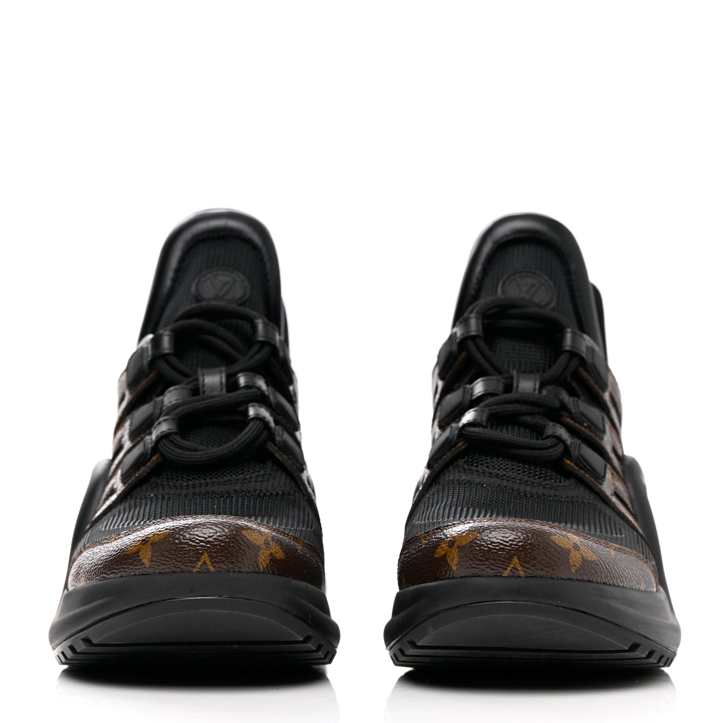 Calfskin Patent Monogram LV Archlight Sneakers 39 Black