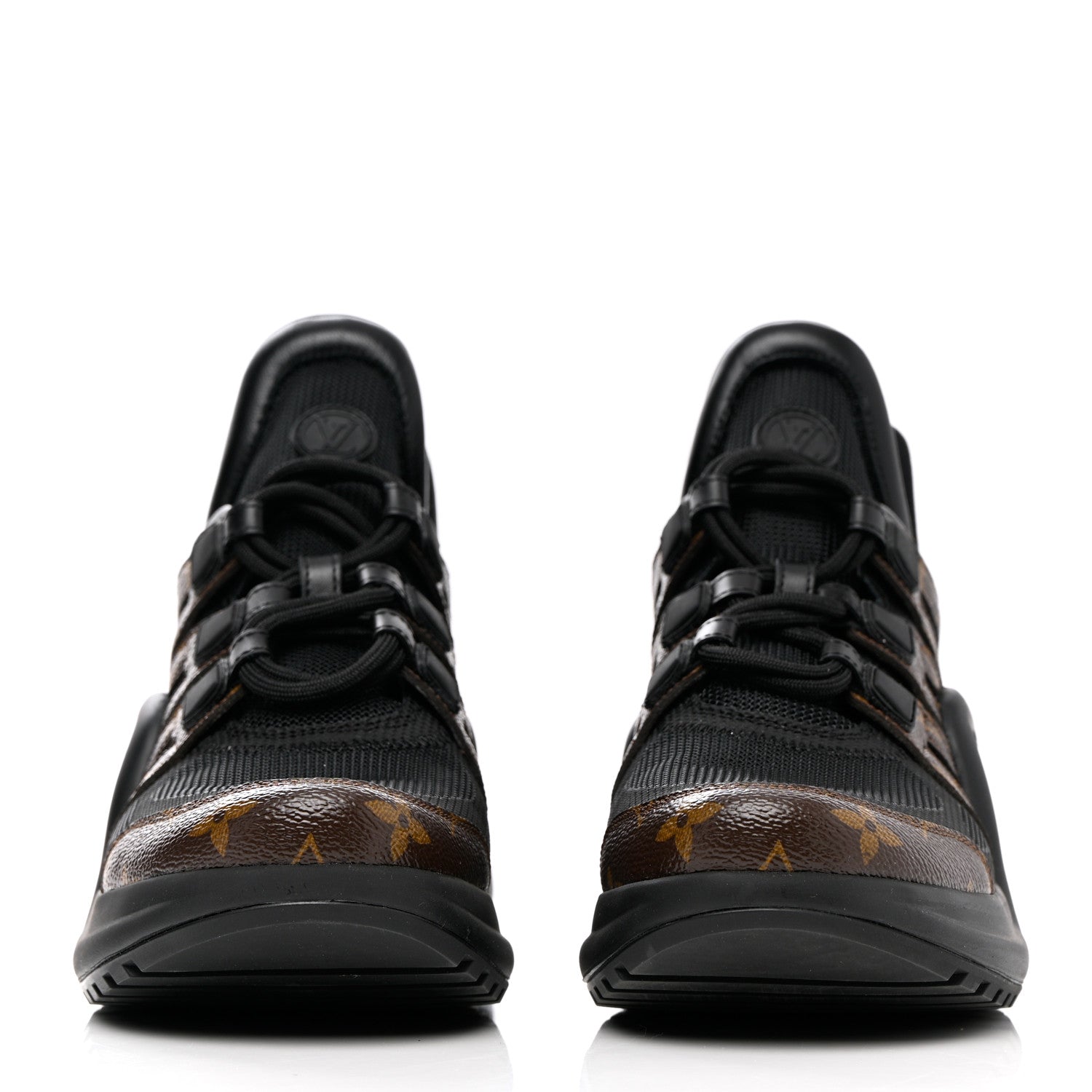 Louis Vuitton Calfskin Patent Monogram LV Archlight Sneakers 39 Black 2 of 13