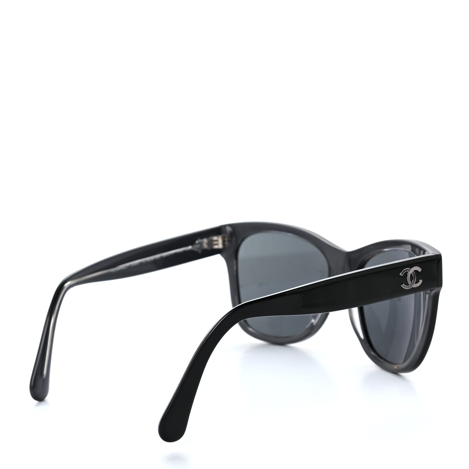 Chanel Acetate Polarized Square CC Sunglasses 5380 Black 4 of 7
