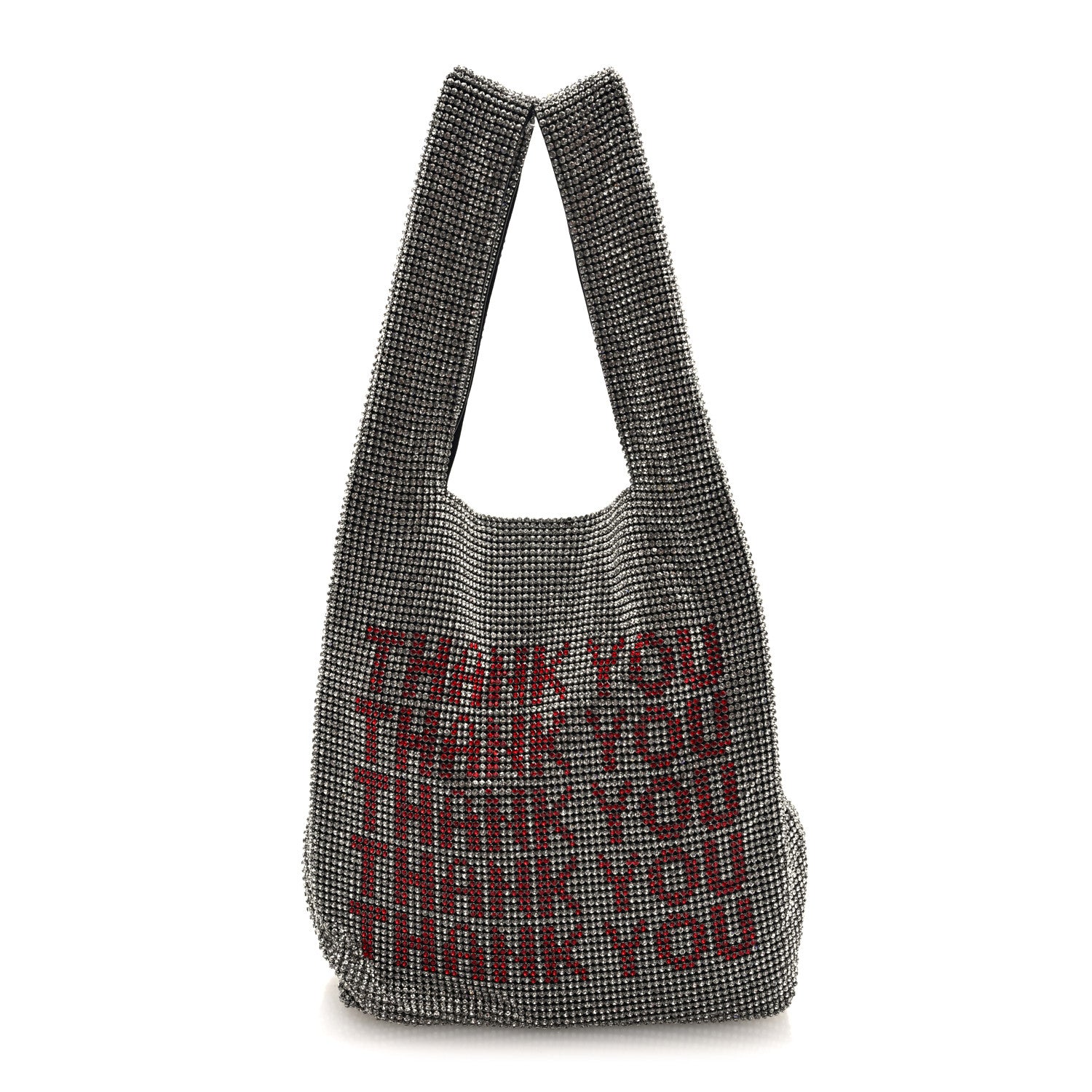 Alexander Wang Crystal Wanglock Mini Shopper Silver 1767819