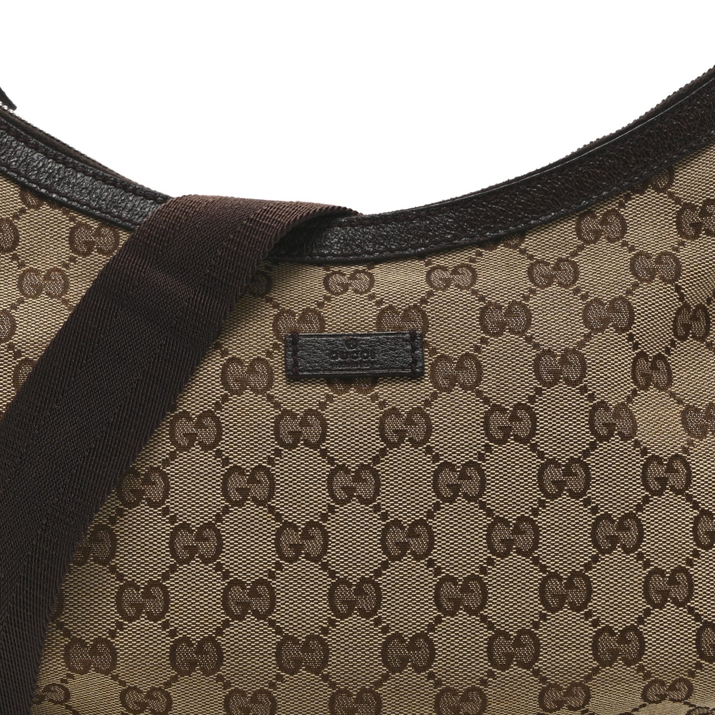 Monogram Medium Half Moon Hobo Dark Brown