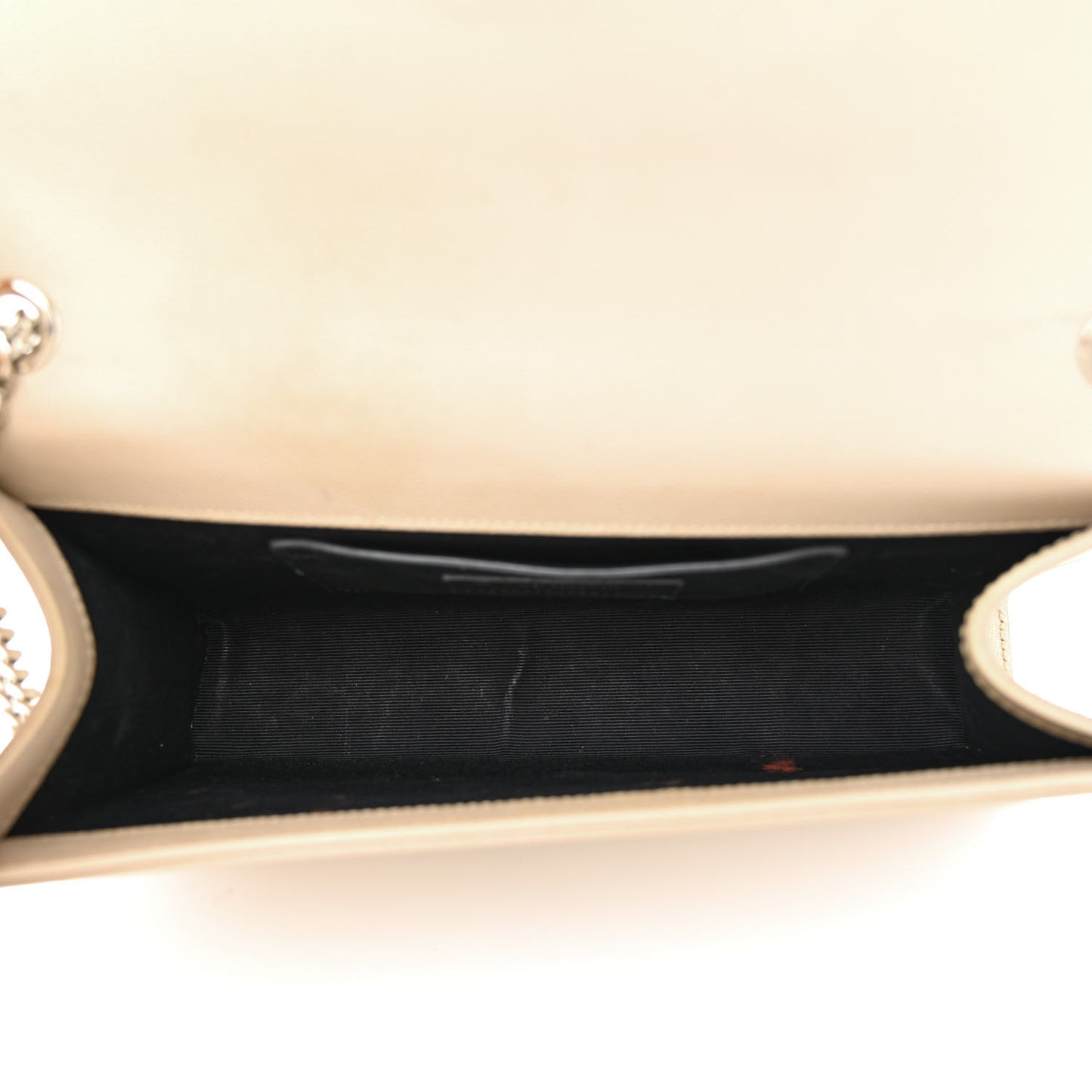 Grain De Poudre Medium Classic Monogram Kate Satchel Sable Beige