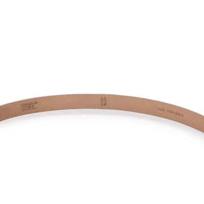 Chanel Grained Calfskin CC Belt 85 34 Green 4 of 4