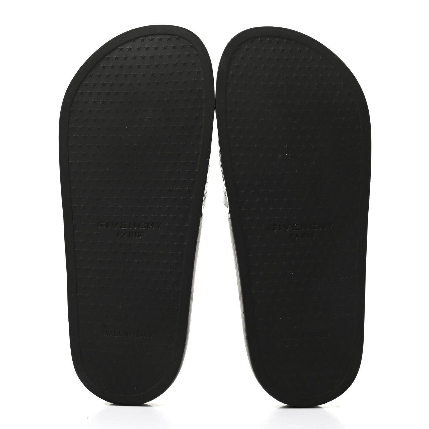 Givenchy Rubber Crocodile Embossed Logo Pool Slide Sandals 37 Black 5 of 9