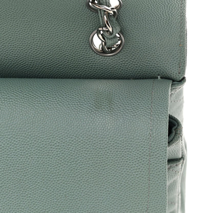 Chanel Caviar Quilted Medium Double Flap Light Blue 11 of 17