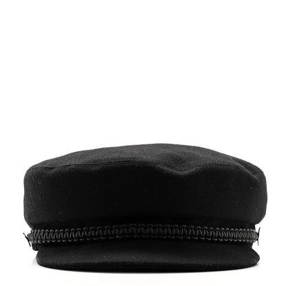 Hermes Cashmere Womens Deauville Cap 58 Black 3 of 8