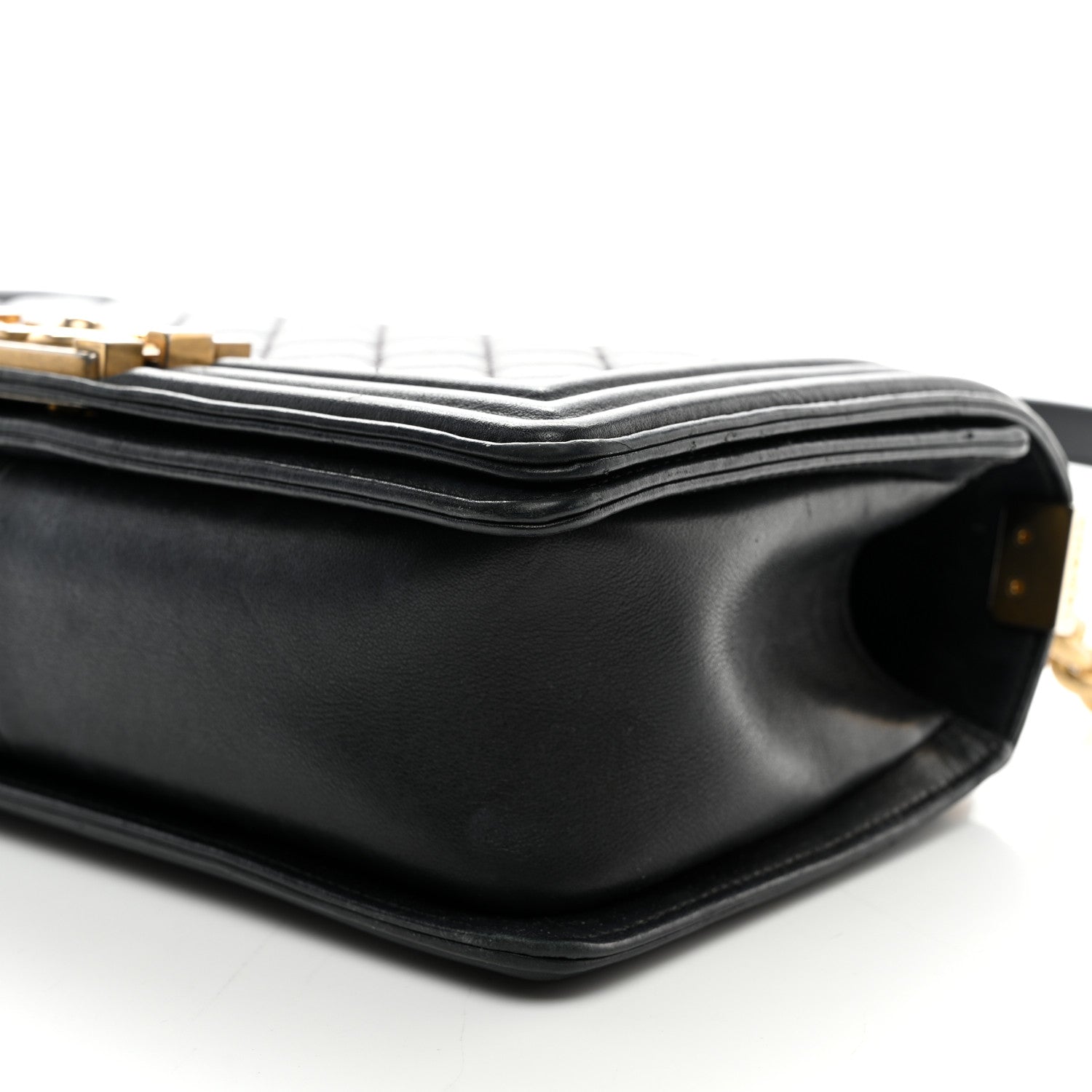 Chanel Calfskin Quilted Medium Boy Flap Black 10 of 11