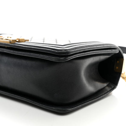Chanel Calfskin Quilted Medium Boy Flap Black 10 of 11
