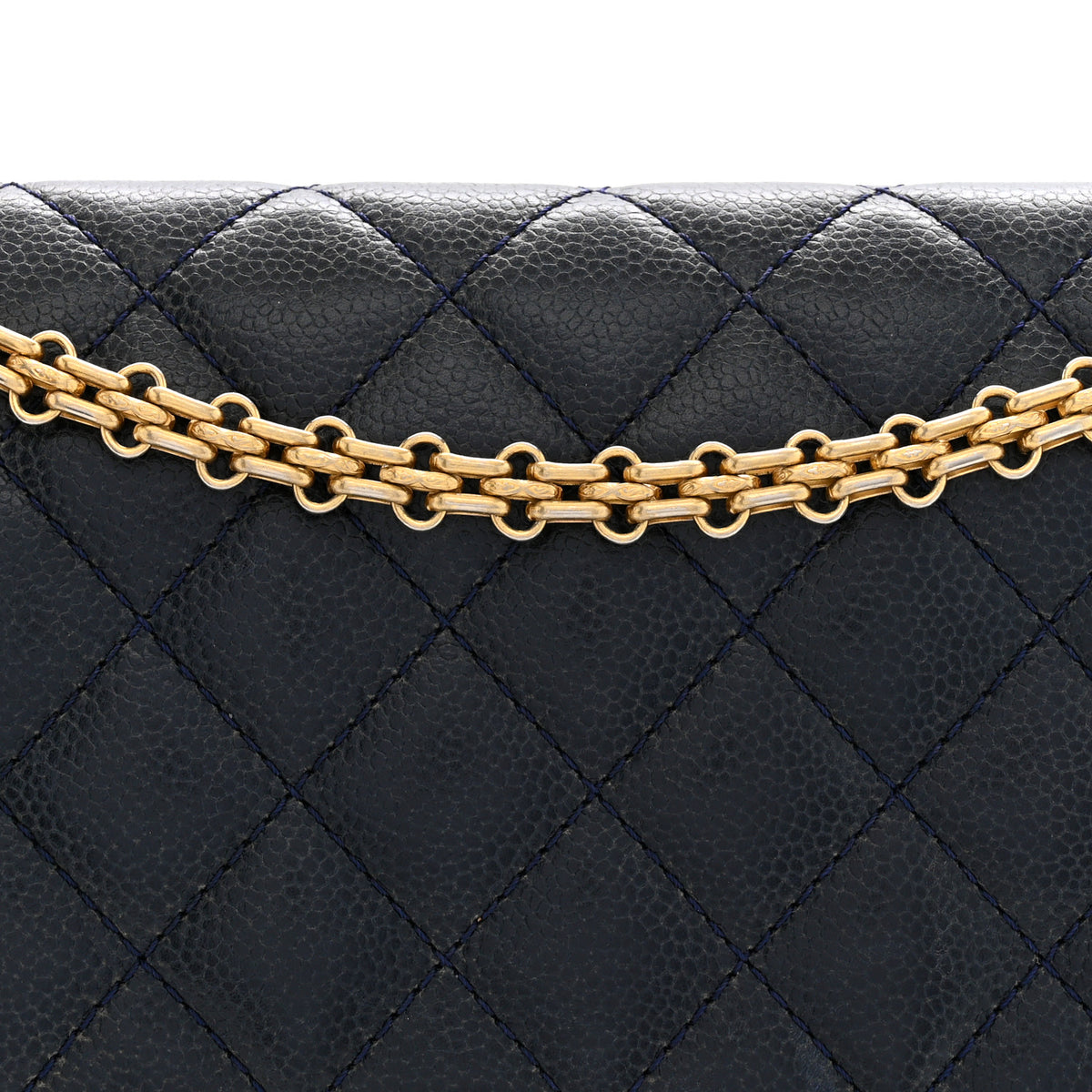 Chanel Caviar Quilted 2.55 Reissue 226 Flap Navy Blue 8 of 13