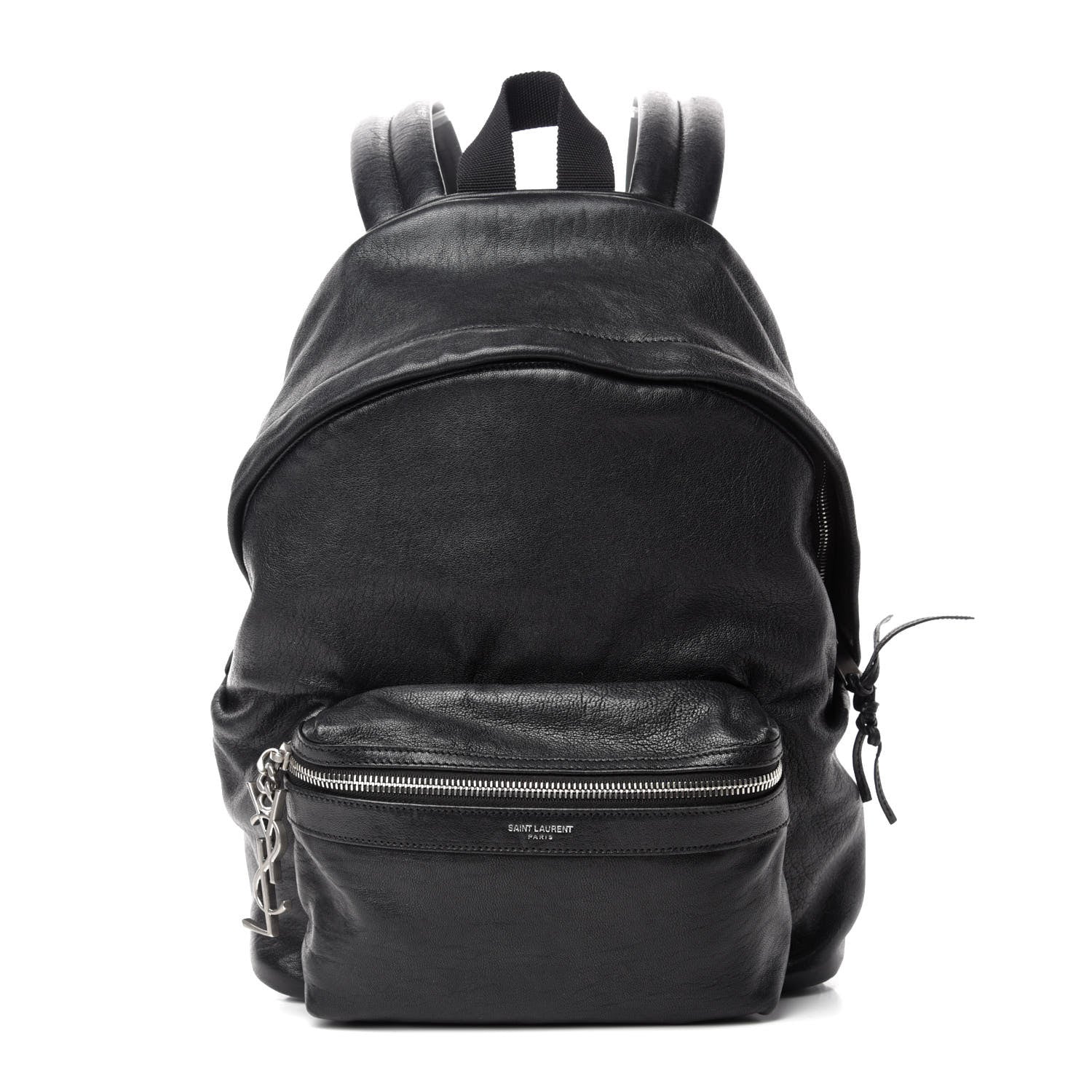 Saint Laurent Lambskin Mini City Backpack Black 1 of 10