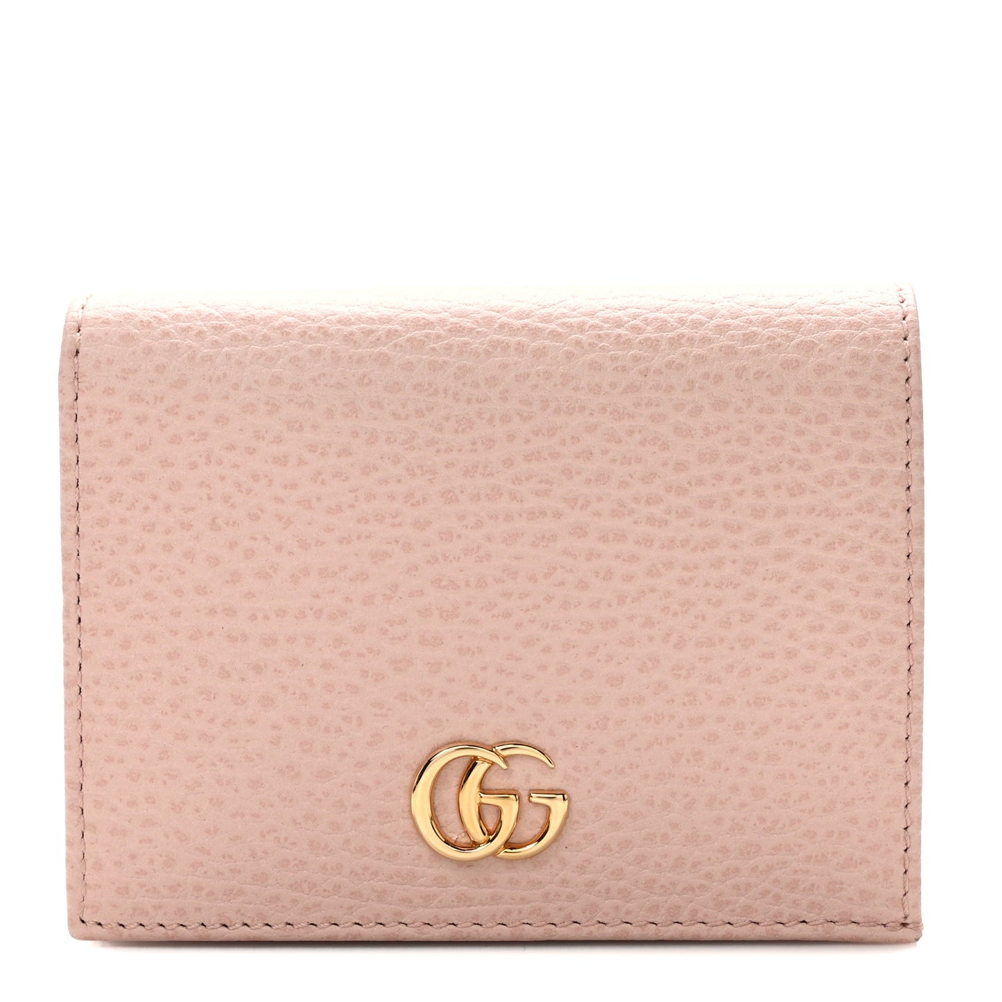 Dollar Calfskin GG Marmont Card Case Perfect Pink